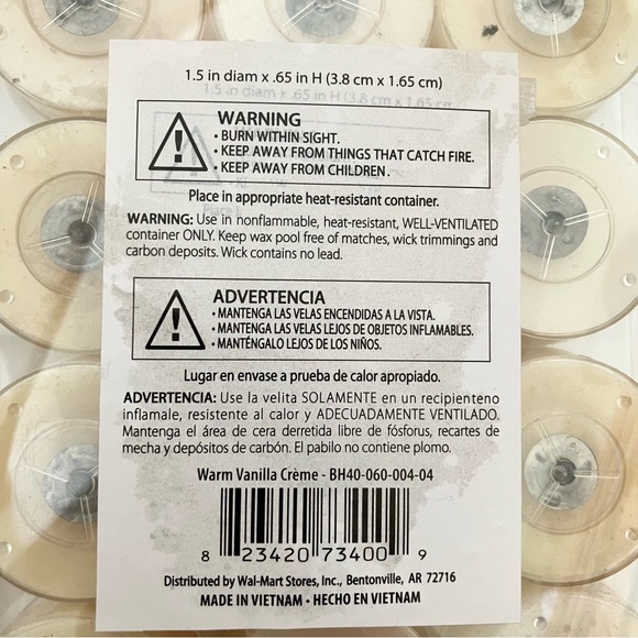 Vanilla Crème Tealight Candles - Picture 3 of 3